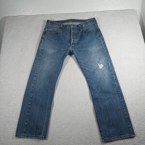VTG 90's Levi's 501xx Jeans Size 36x28 Button Fly Made in USA Medium Wash
